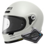 Casque Integral Shoei Glamster 06 Off White + Bluetooth Kit BT Mini