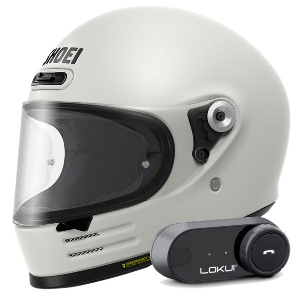 Integral Shoei Glamster 06 Off White + Bluetooth-Kit Lokui K30 Integral Shoei Glamster 06 Off White + Bluetooth-Kit Lokui K30