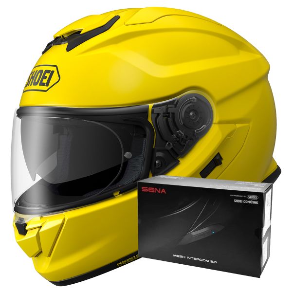 Integral Shoei GT-AIR 3 Bright Yellow + Intercom Sena SRL-03