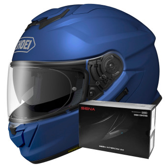 Integral Shoei GT-AIR 3 Matt Blue + Intercom Sena SRL-03