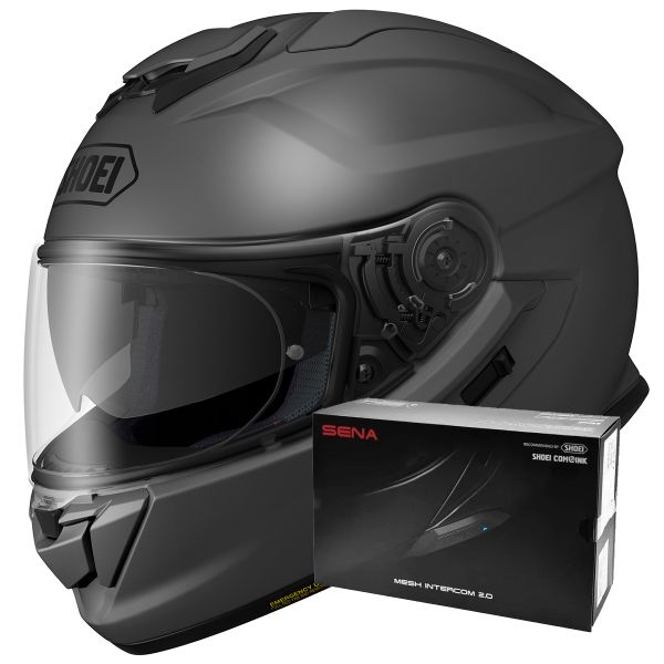 Integral Shoei GT-AIR 3 Matt Deep Grey + Intercom Sena SRL-03 Integral Shoei GT-AIR 3 Matt Deep Grey + Intercom Sena SRL-03