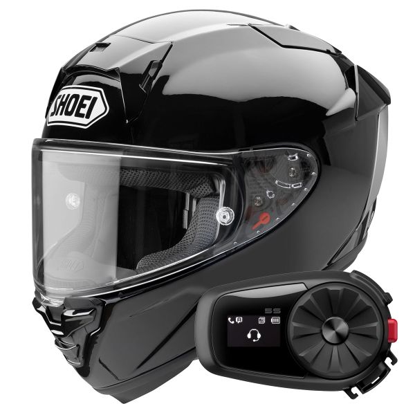 Integral Shoei X-SPR Pro Black + Kit Bluetooth 5S Solo Integral Shoei X-SPR Pro Black + Kit Bluetooth 5S Solo