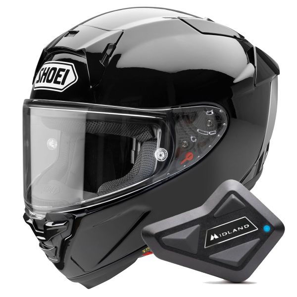 Integral Shoei X-SPR Pro Black + Kit Bluetooth BT Mini