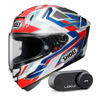 Integral Shoei X-SPR Pro Escalate TC-10 + Kit Bluetooth Lokui K30