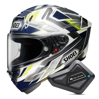 Integral Shoei X-SPR Pro Escalate TC-2 + Kit Bluetooth BT Mini
