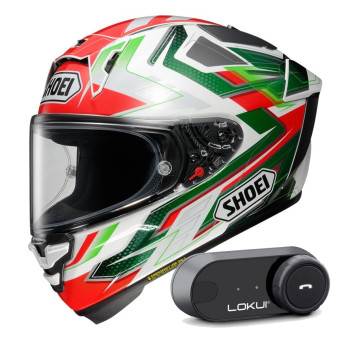 Integral Shoei X-SPR Pro Escalate TC-4 + Kit Bluetooth Lokui K30