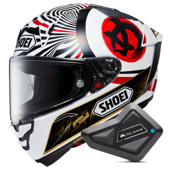 Integral Shoei X-SPR Pro Marquez Motegi 4 TC1 + Kit Bluetooth BT Mini