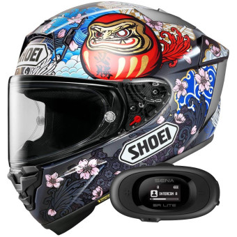 Integral Shoei X-SPR Pro Marquez Motegi 5 TC-1 + Bluetooth Kit 5R Lite Solo