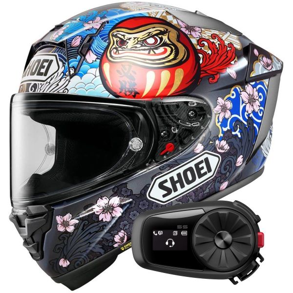 Integral Shoei X-SPR Pro Marquez Motegi 5 TC-1 + Bluetooth Kit 5S Solo