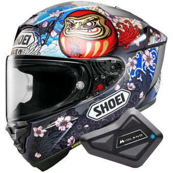 Integral Shoei X-SPR Pro Marquez Motegi 5 TC-1 + Bluetooth Kit BT Mini