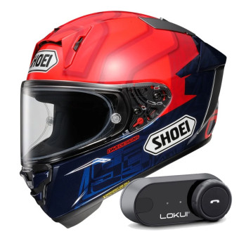 Integral Shoei X-SPR Pro Marquez TC-1 + Kit Bluetooth Lokui K30