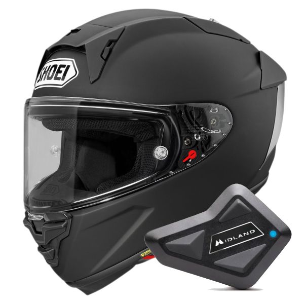 Integral Shoei X-SPR Pro Matt Black + Kit Bluetooth BT Mini