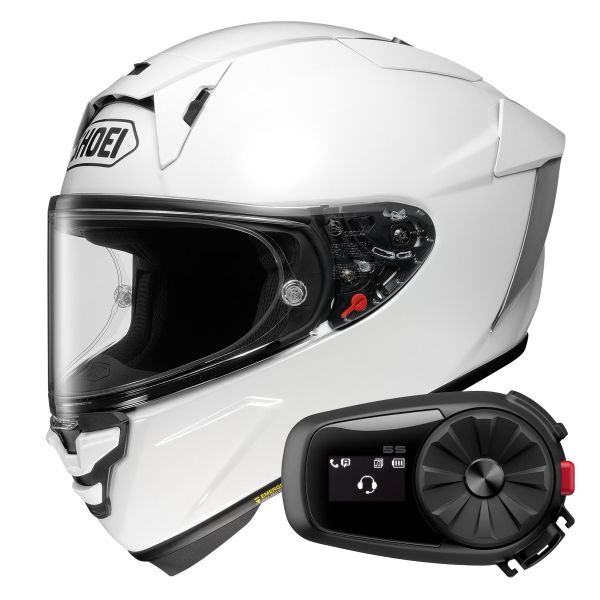 Integral Shoei X-SPR Pro White + Kit Bluetooth 5S Solo