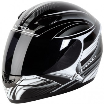 Casque Integral G-MAC Rookie Black Silver White (09) Casque Integral G-MAC Rookie Black Silver White (09)