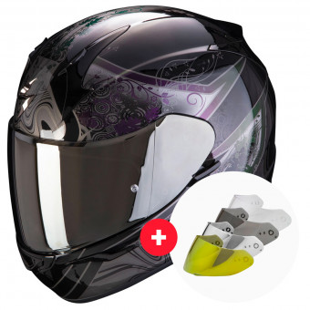 Integral Scorpion Exo 390 Clara Black Silver + Visier