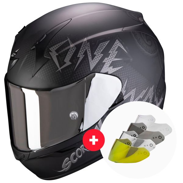 Integral Scorpion Exo 390 Oneway Matt Black Silver + Visier