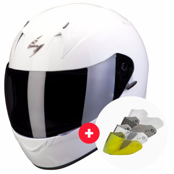 Integral Scorpion Exo 390 White + Visor