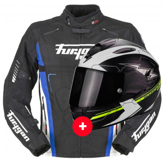 Integral Scorpion Exo 510 Air Cross Matt Black Neon Yellow + Vortex Black Blue White