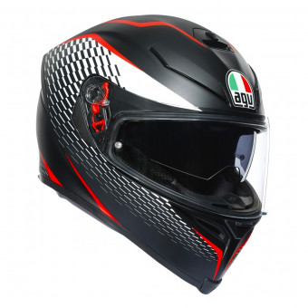Integral AGV K-5 S Thunder Matt Black White Red