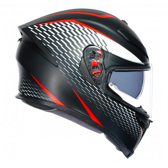 AGV K-5 S Thunder Matt Black White Red