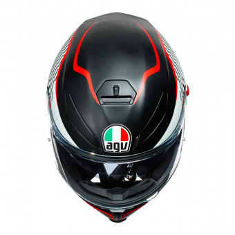 AGV K-5 S Thunder Matt Black White Red