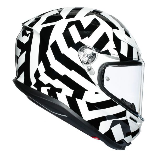 AGV K-6 Secret Black White