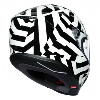 AGV K-6 Secret Black White