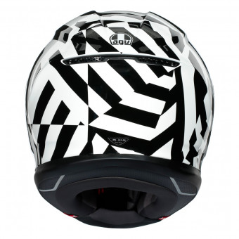 AGV K-6 Secret Black White