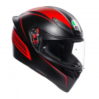 Integral AGV K1 Warmup Black Matt Red