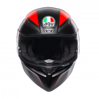 AGV K1 Warmup Black Matt Red