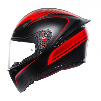 AGV K1 Warmup Black Matt Red