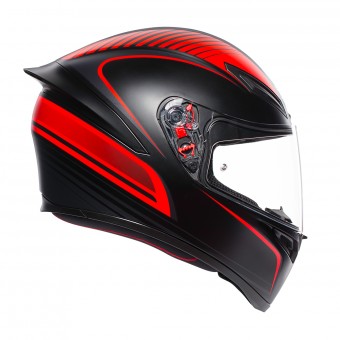 AGV K1 Warmup Black Matt Red
