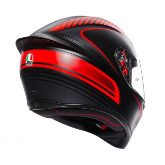 AGV K1 Warmup Black Matt Red