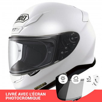 Integral Shoei NXR White + Photocromic Visor