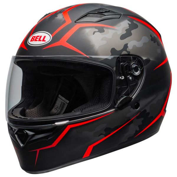 Integral Bell Qualifier Stealth Camo Matte Black Red