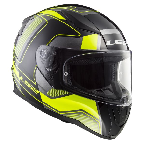 Integral LS2 Rapid Carrera Matt Black H-V Yellow FF353