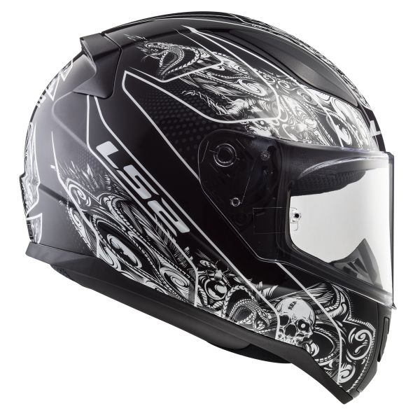 LS2 Rapid Crypt Black White FF353