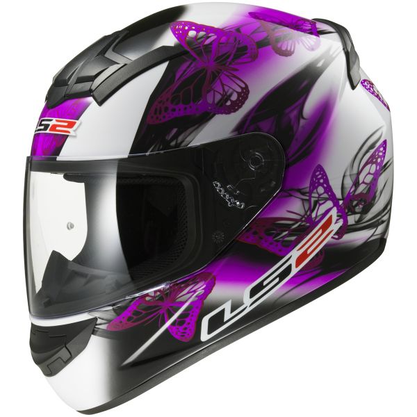 Integral LS2 Rookie Flutter White Purple FF352
