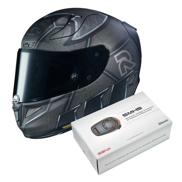 Integral HJC Rpha 11 Batman DC Comics MC5SF + Kit Bluetooth Sena SMH5