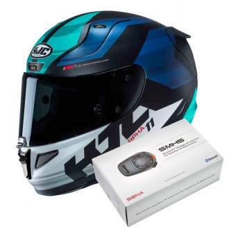 Integral HJC RPHA 11 Naxos MC2SF + Kit Bluetooth Sena SMH5