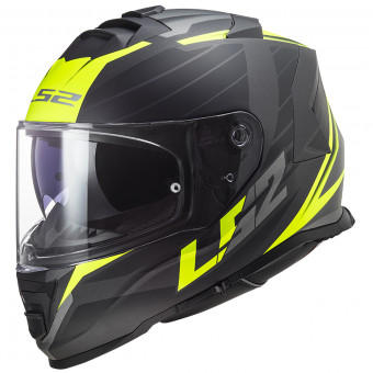 Integral LS2 Storm Nerve Matt Black H-V Yellow FF800
