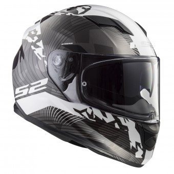 Integral LS2 Stream Evo Hype Black White Titanium FF320