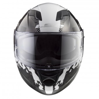 LS2 Stream Evo Hype Black White Titanium FF320