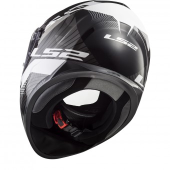 LS2 Stream Evo Hype Black White Titanium FF320