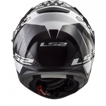 LS2 Stream Evo Hype Black White Titanium FF320