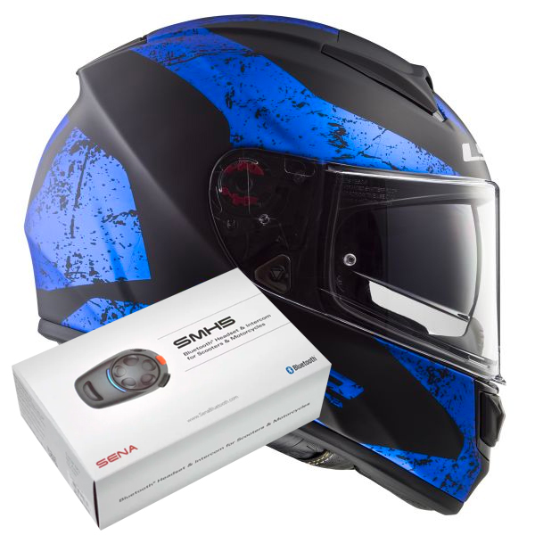 Integral LS2 Vector Sign Matt Black Blue FF397