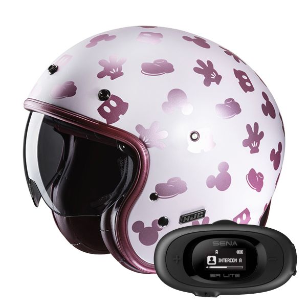 Jet HJC V31 Disney Mickey MC8SF + Kit bluetooth 5R Lite