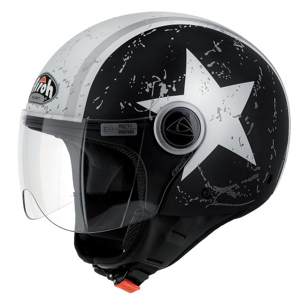 Jet Airoh Compact Shield Schwarz Matt