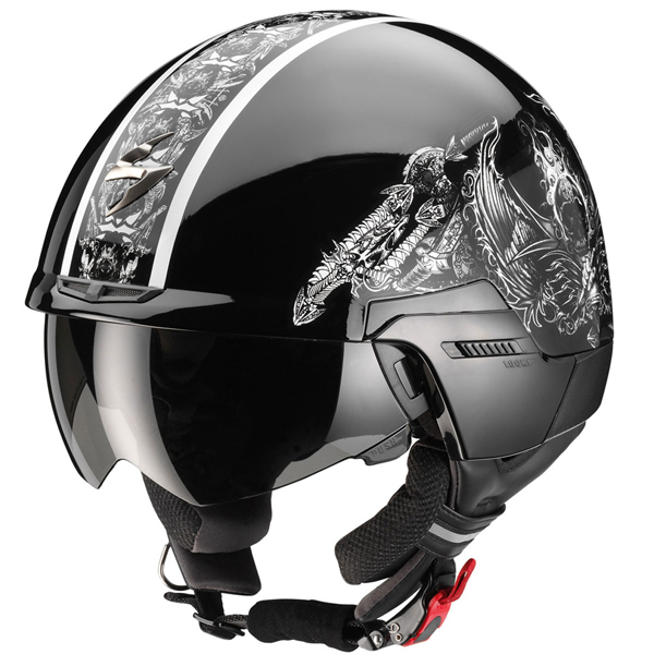 Jet Scorpion EXO 100 Skull Schwarz Wei�