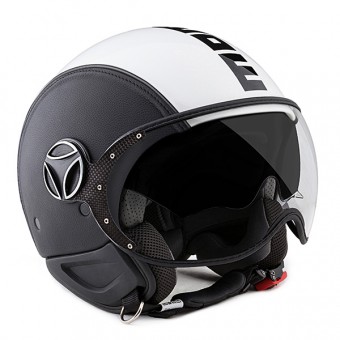 Jet Momo Design Phantom Leather Black White
